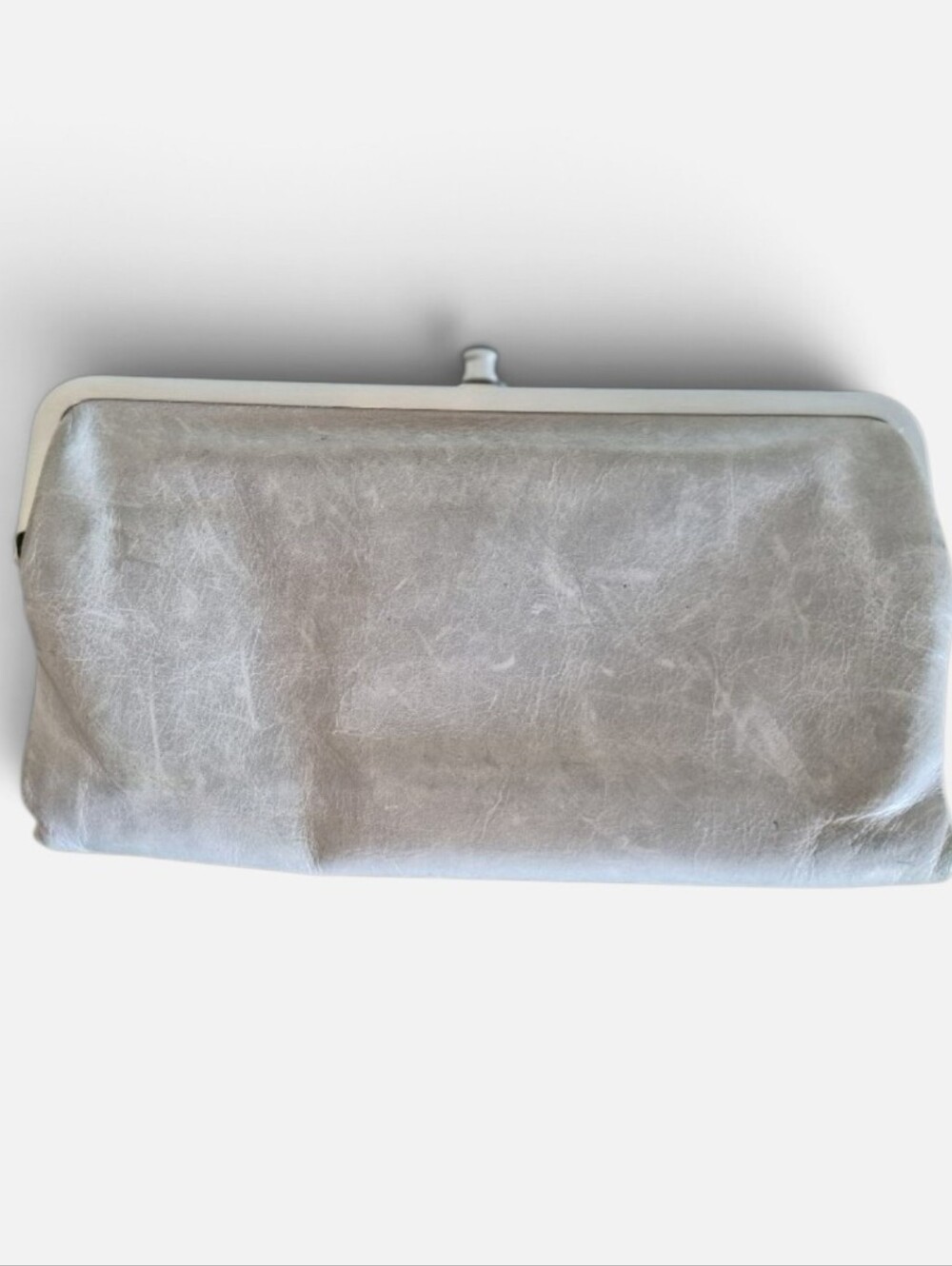 HOBO The Original Lauren Khaki Embossed Leather Clutch Wallet